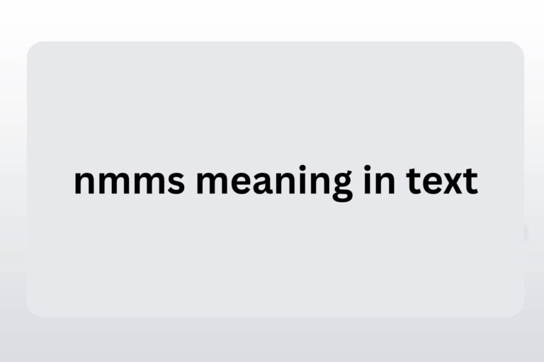 nmms meaning in text